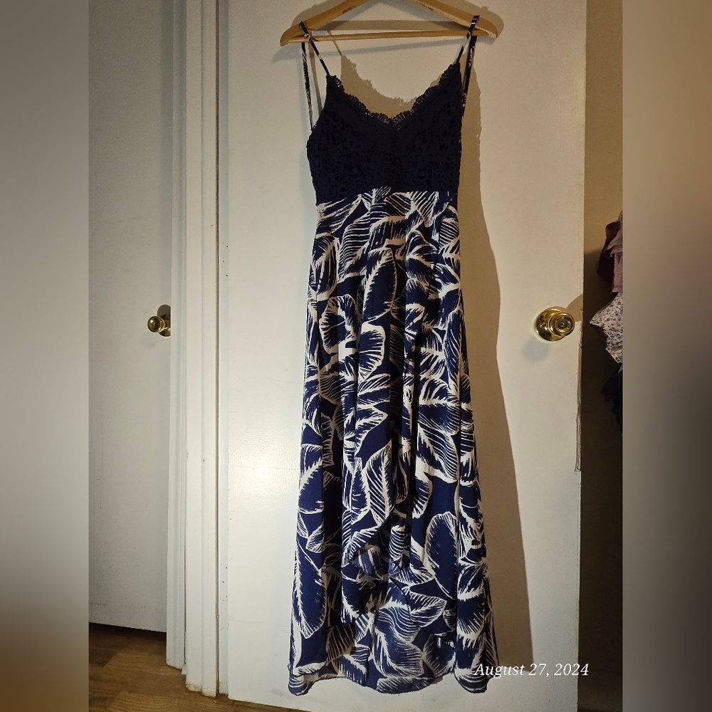 Blooming Jelly Women's Deep V Neck Sleeveless Summer Asymmetrical Floral Maxi